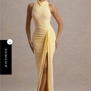 Club L London Yellow Maxi Dress
